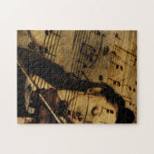 Artsy Violin Music Legpuzzel (Horizontaal)