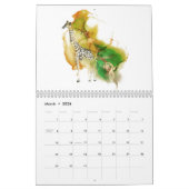 Artsy Watercolor Animals Personalized Kalender (Mar 2026)