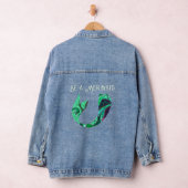 Artsy Wees een zeemeermin visstaart Denim Jacket (Hangar)