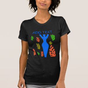 Artsy Woman voegt tekst T-Shirt toe
