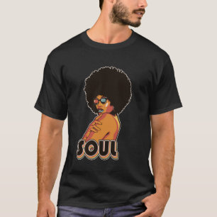 Artsy Womens Funk 70s Costume Afro Soul Mu T-shirt