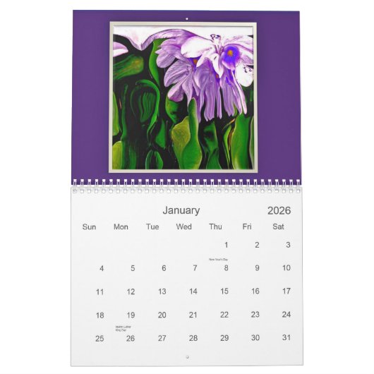 ArtSylvia Foliage Agenda 2012 Kalender (Jan 2026)