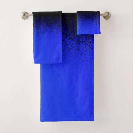 Artwork Abstrait noir bleu (En situation)