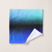Artwork Abstrait noir bleu (Gant de toilette)