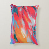 Artwork Acrylique Palette Abstraite | Coussin déco (Dos(Vertical))