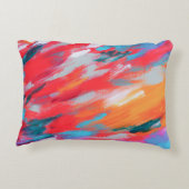 Artwork Acrylique Palette Abstraite | Coussin déco (Dos)