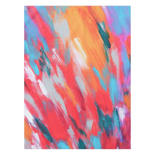 Artwork Acrylique Palette Abstraite | Nappe (Devant)