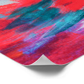 Artwork Acrylique Palette Abstraite | Poster (Coin)