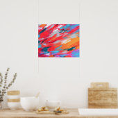 Artwork Acrylique Palette Abstraite | Poster (Cuisine)