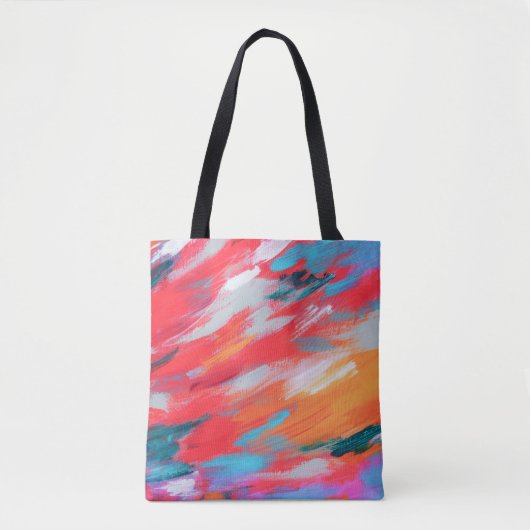 Artwork Acrylique Palette Abstraite | Sac fourre-t (Devant)