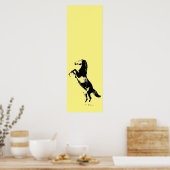 Artwork bij fokpaarden poster (Keuken)