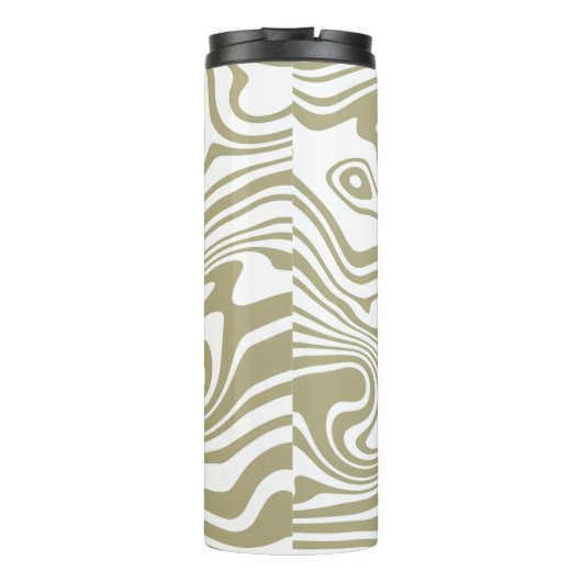 Artwork de marbre Abstrait | Bouteille isotherme (Dos)