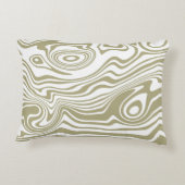 Artwork de marbre Abstrait | Coussin décoratif (Dos)