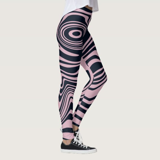 Artwork de marbre Abstrait | Legging (Droite)