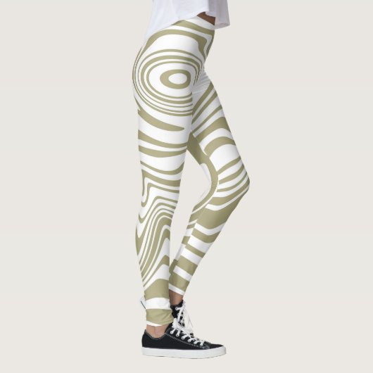 Artwork de marbre Abstrait | Legging (Droite)