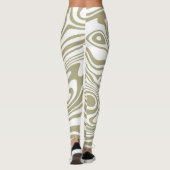 Artwork de marbre Abstrait | Legging (Dos)