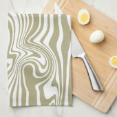 Artwork de marbre Abstrait | linge de cuisine (Quart Plié)