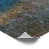 Artwork de texture de grain brut | Poster (Coin)