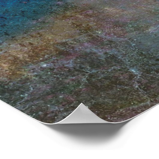 Artwork de texture de grain brut | Poster (Coin)