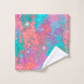 Artwork spatial Abstrait| Ensemble de serviettes (Gant de toilette)