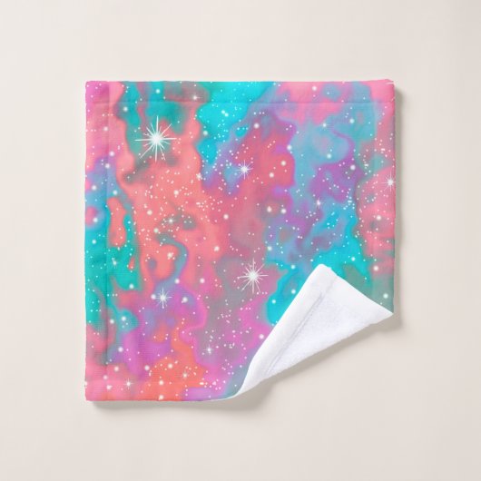 Artwork spatial Abstrait| Ensemble de serviettes (Gant de toilette)