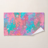 Artwork spatial Abstrait| Ensemble de serviettes (Serviette à main)