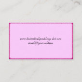 Artwork van hartlijn met boog visitekaartje (Achterkant)