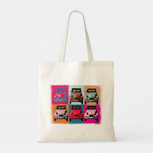Arty Citroen 2CV Tote Bag (Achterkant)