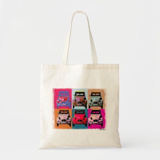 Arty Citroen 2CV Tote Bag (Voorkant)