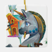 Arty construit un ornement de vacances Birdhouse (Devant)