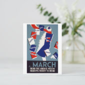 Arty Deco Leading Briefkaart (Staand voorkant)