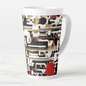 Arty Designer groot Latte Mok (Rechterhoek)