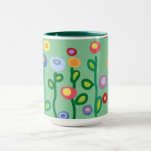 Arty flowers mug (Centre)