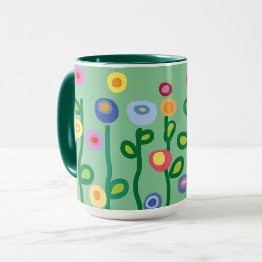 Arty flowers mug (Devant gauche)