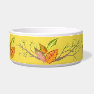 Arty Herfst op een Salade Bowl Voerbakje