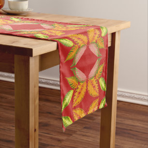 Arty Herfst op een Table Runner Medium Tafelloper