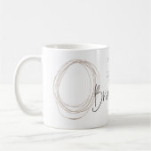 Arty Modern Lines Bruidsmeisje aanvraag Koffiemok (Links)