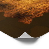 Arty Old Gold Wereldkaart Poster (Hoek)