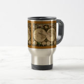 Arty Old World Carte Voyage Mugs (Devant droit)