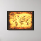 Arty  Oude Wereldkaart Canvas Print (Voorkant)
