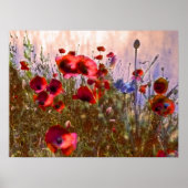 Arty poppies poster (Voorkant)