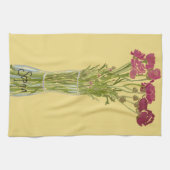 Arty Ranunculus Kleurrijke Bloem +Custom Naam Theedoek (Horizontaal)