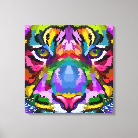 Arty Tiger Canvas Afdruk (Voorkant)