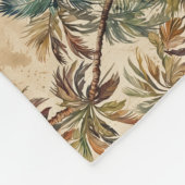 Arty Waterverf Kokospalm Fleece Deken (Hoek)
