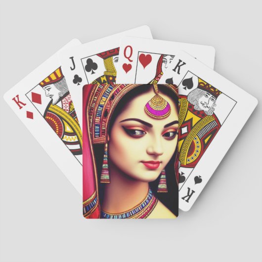 Arty Woman Pokerkaarten (Achterkant)