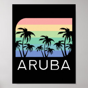 Aru Eiland Strand Retro Vintage Vakantie Souvenir Poster
