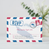 Aruba Air Mail Wedding RSVP (Debout devant)