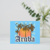 Aruba Beaches Sunset Briefkaart (Staand voorkant)