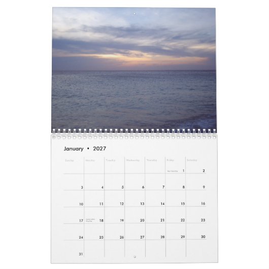 Aruba Calendar Kalender (Jan 2027)