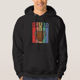 Aruba Caraïbische Zeeschildpad Familie Vakantie Re Hoodie